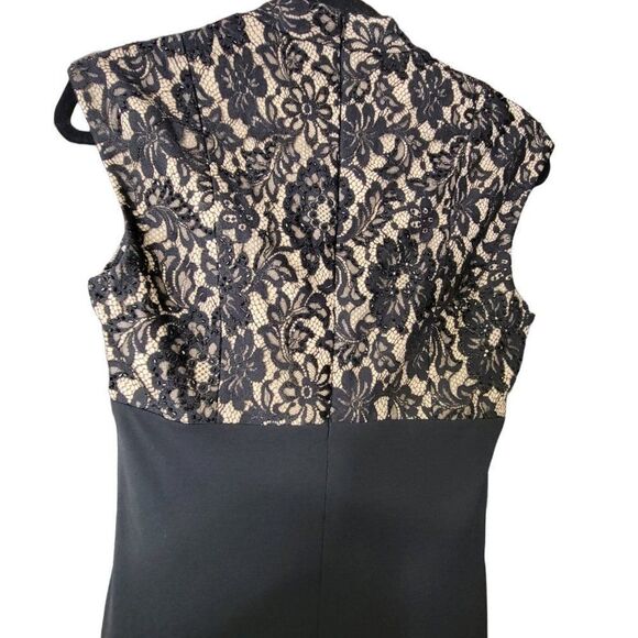 Women's Evening Gown Elegant Maxi Dress with Lace Overlay- Size 4, Size 12 - NEW - Picture 11 of 13